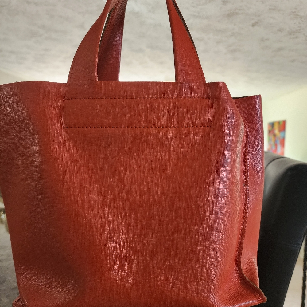 Furla Vibrant Reddish Orange Purse
